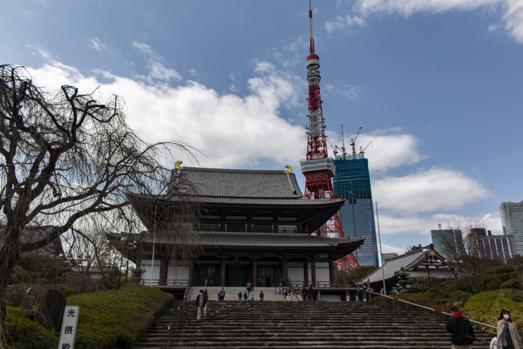 増上寺と東京タワーと。。