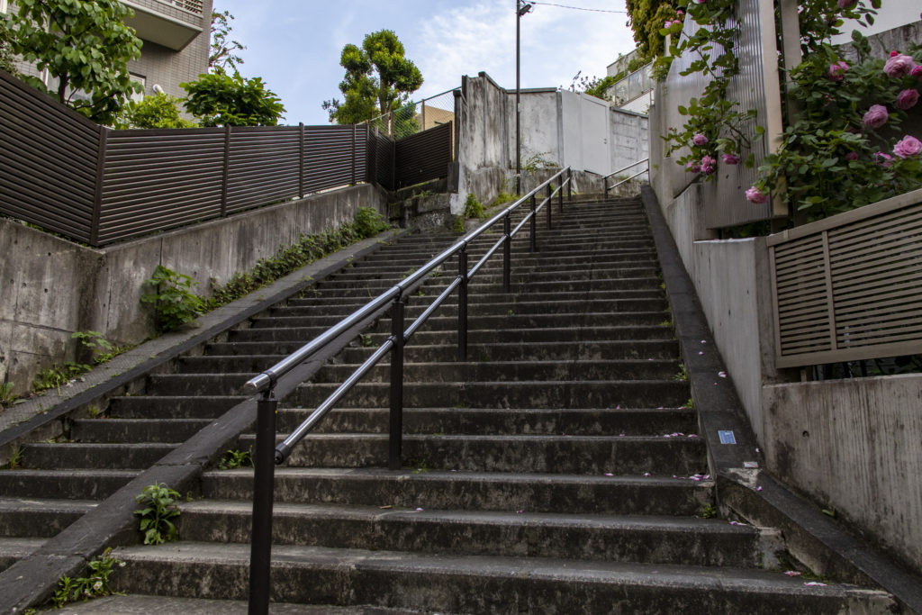 お化け階段→根津神社→谷中銀座