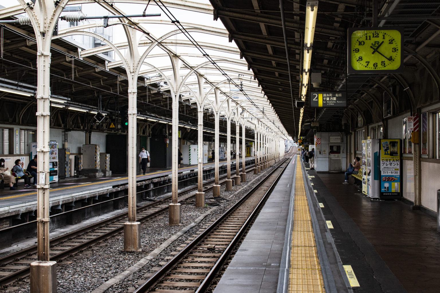 茅場町→新小岩→徒歩→平井→品川