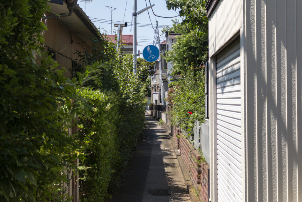 京成高砂→中川橋→銀河の塔→加平谷中地下歩道→竹ノ塚