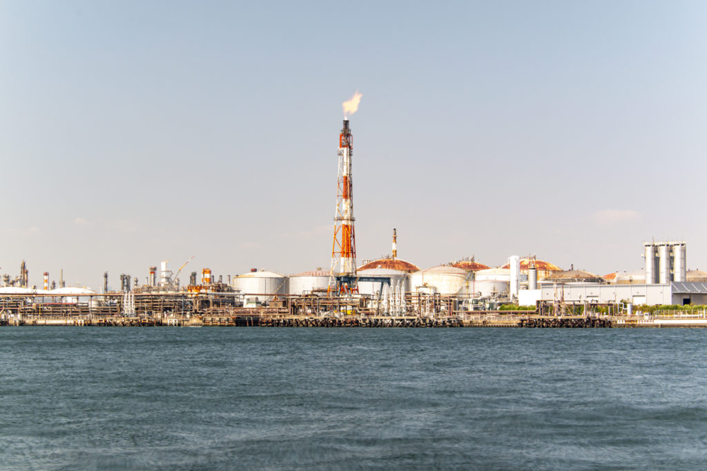 東扇島工業地帯→東扇島東公園