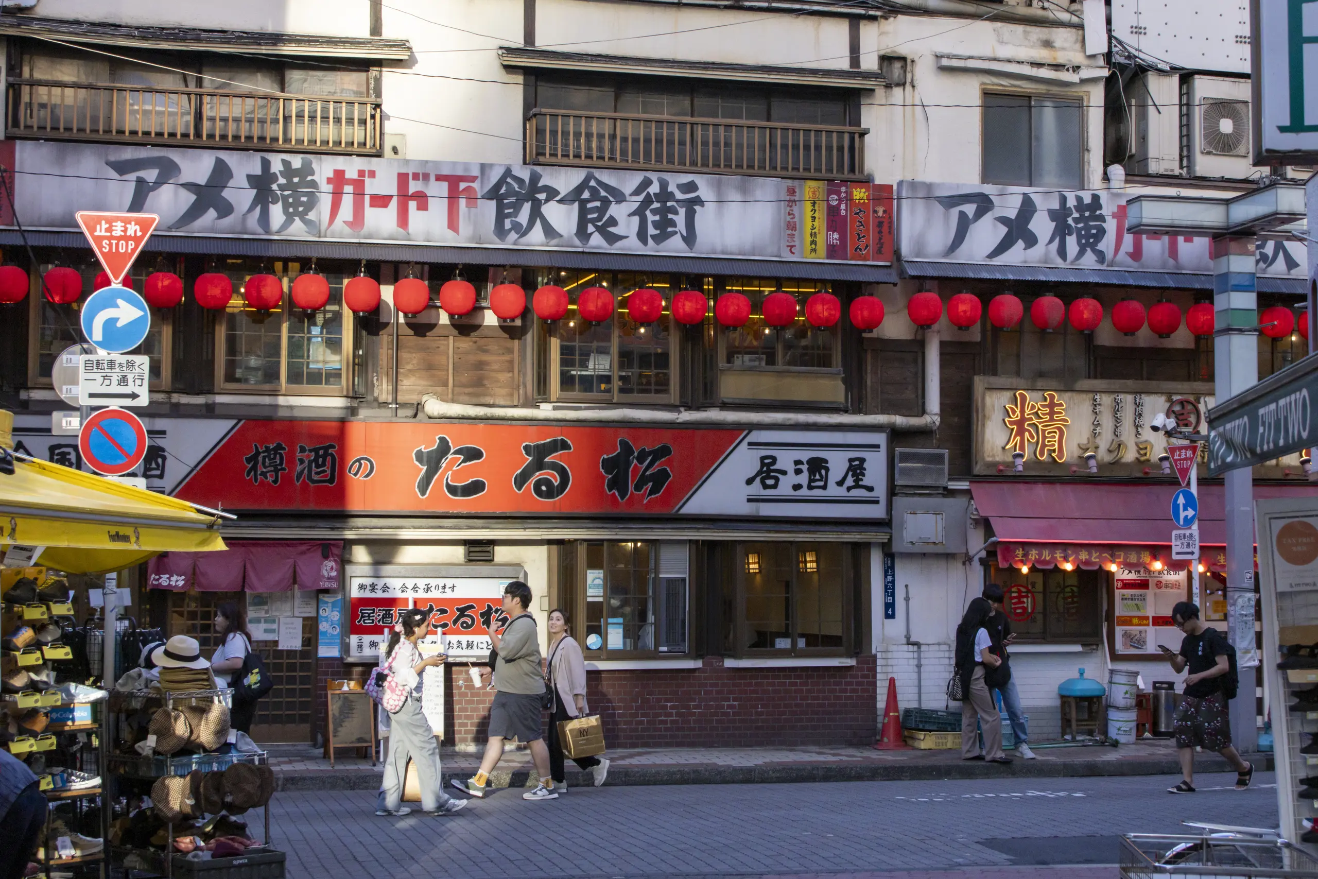 御徒町→上野→鶯谷→日暮里