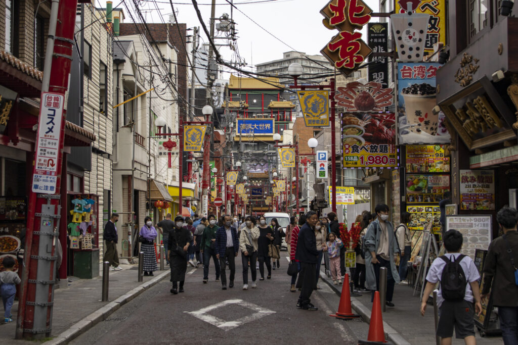 関内横浜公園→中華街→山下公園→みなとみらい