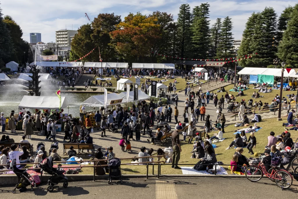 池尻稲荷神社→世田谷公園→三軒茶屋→駒沢オリンピック公園