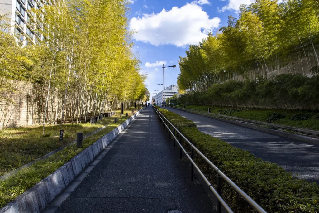 有楽町→皇居→日比谷公園→警視庁→国会議事堂→総理官邸→日枝神社→赤坂→青山→表参道→代々木公園→旧前田邸→三軒茶屋