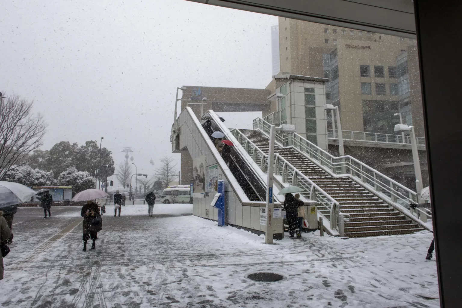 雪の横浜
