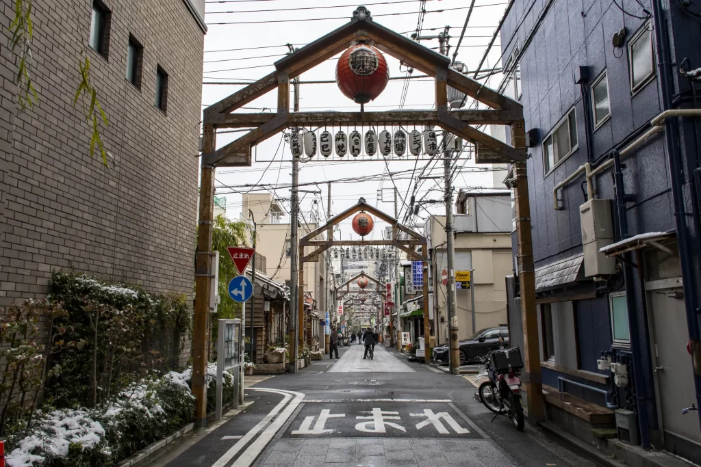 雪の横浜