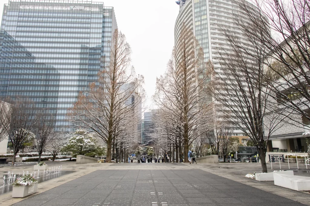 雪の横浜