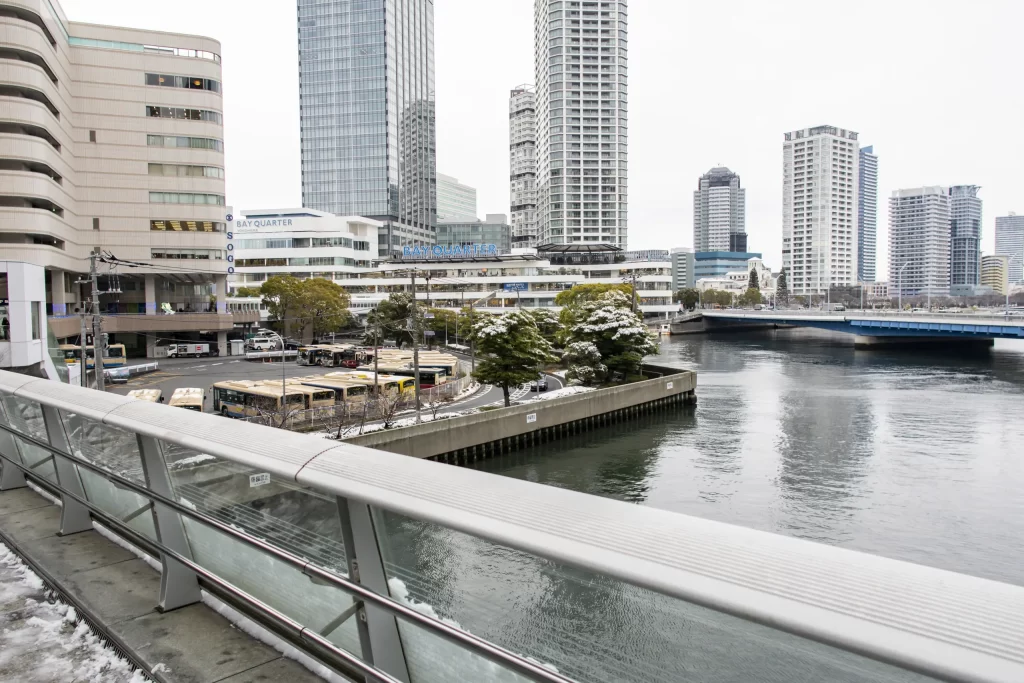 雪の横浜