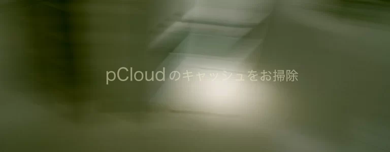 pCloudのmac版のキャッシュをお掃除した話
